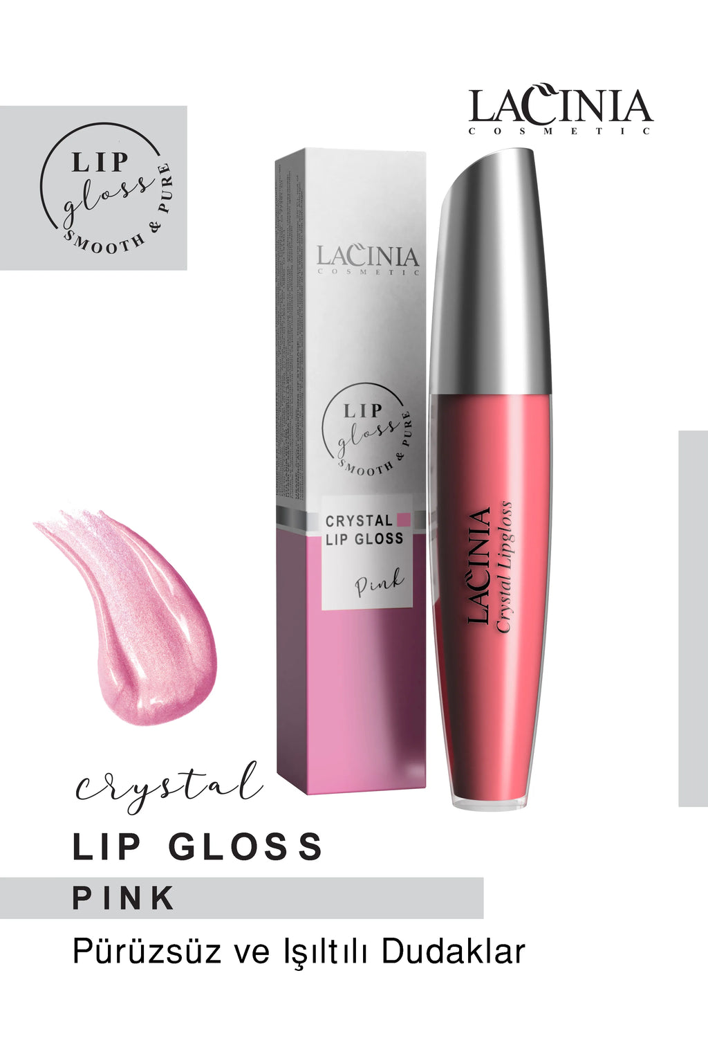 Crystal Lipgloss 10 ml Pink