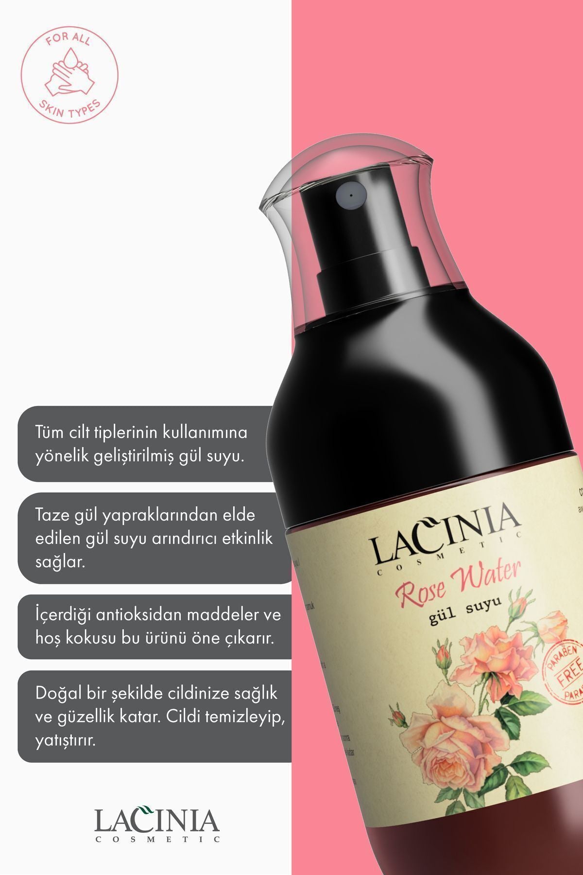Doğal Gül Suyu 100 ml