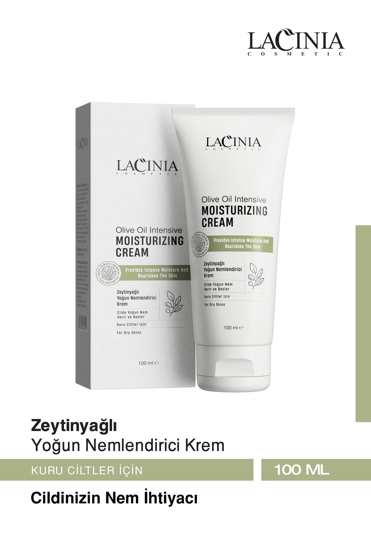 Zeytinyağlı Yoğun Nemlendirici Krem 100 ml