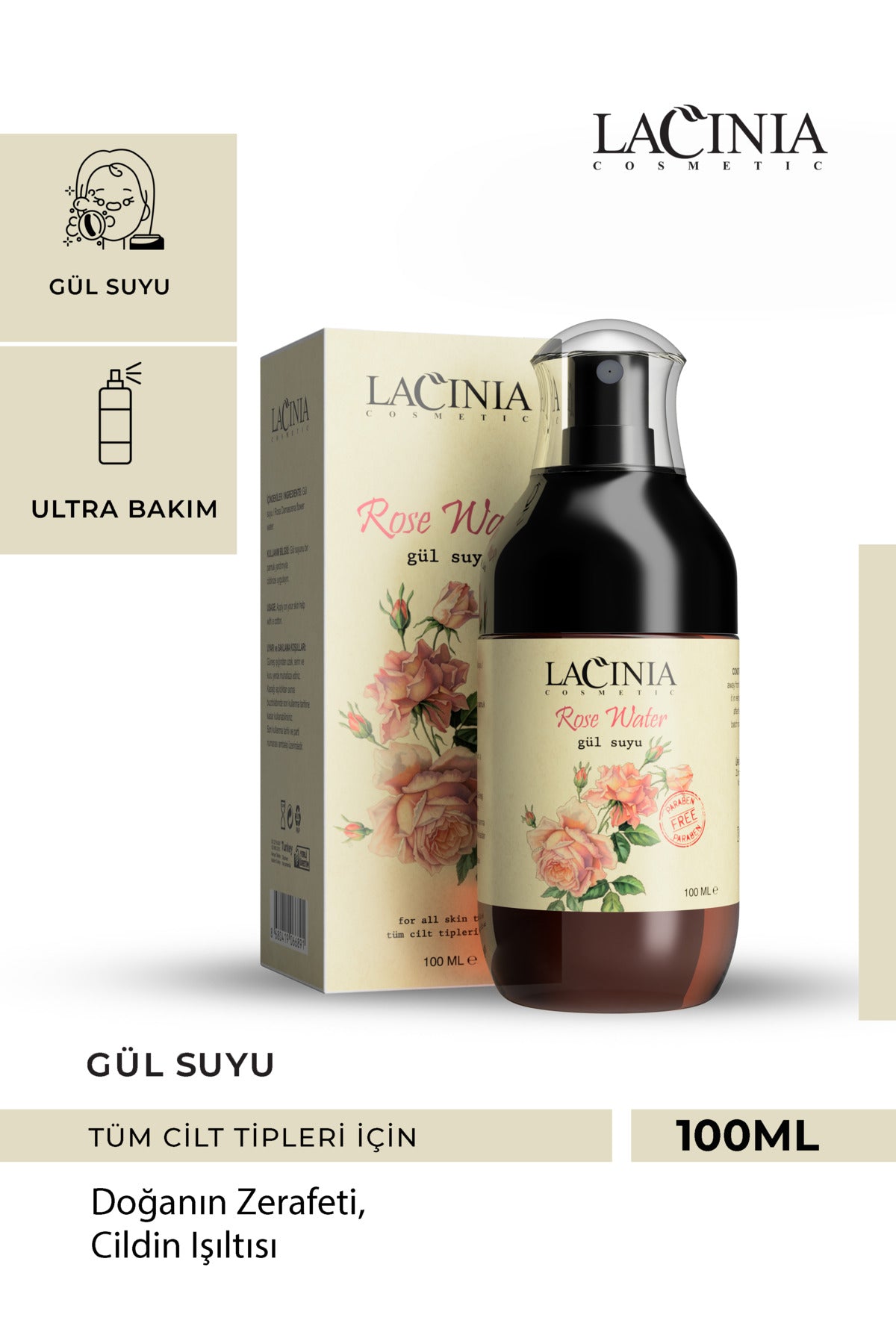 Doğal Gül Suyu 100 ml