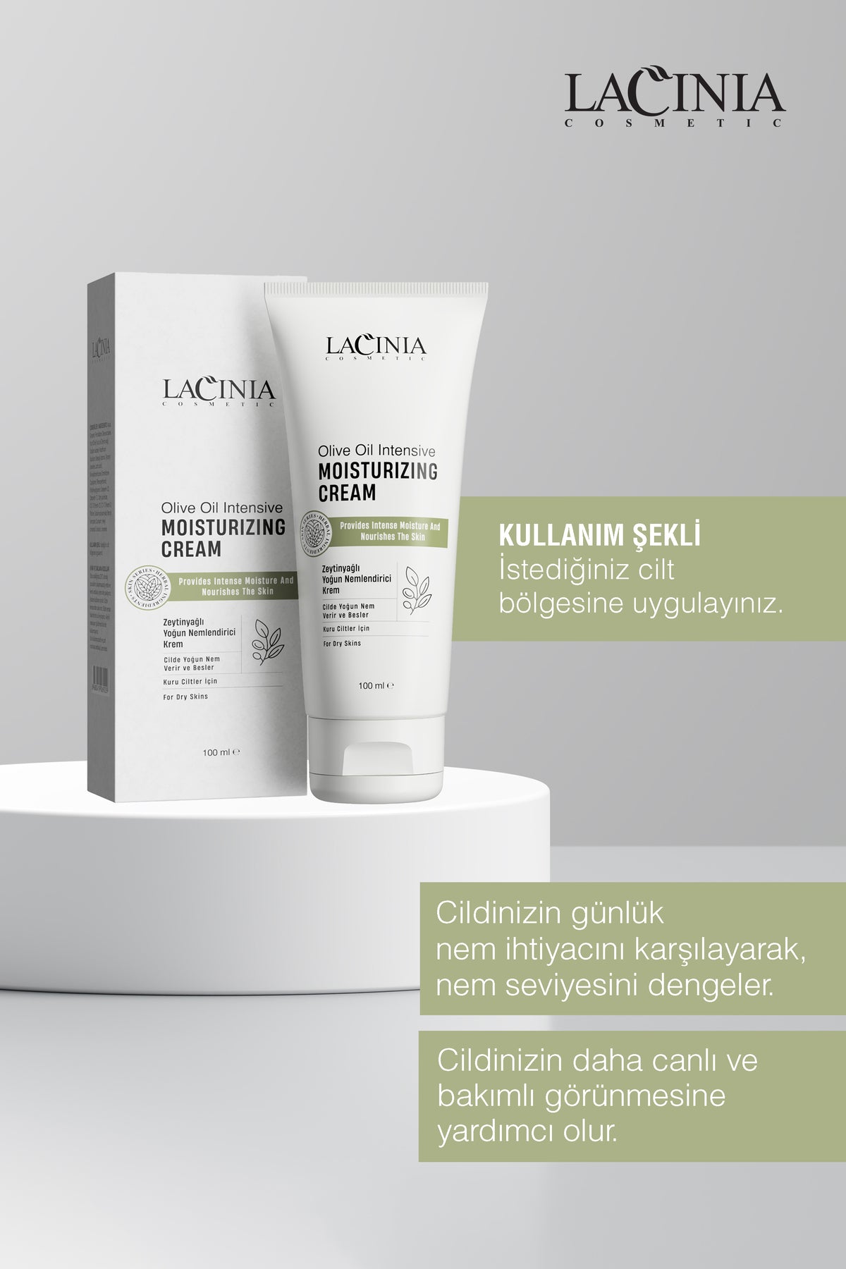 Zeytinyağlı Yoğun Nemlendirici Krem 100 ml